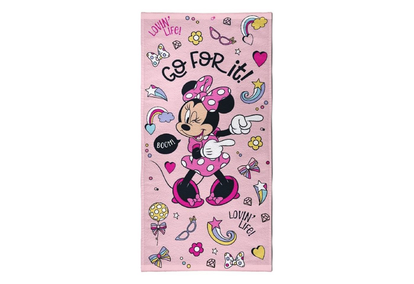 Faro Handtücher Disney Minnie Mouse Duschtuch Strandtuch Badetuch 70 x 140 cm von Faro