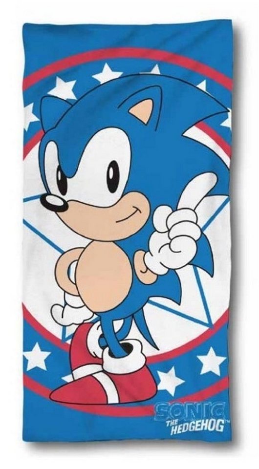 Faro Handtücher Sonic The Hedgehog Duschtuch Badetuch Strandtuch 70 x 140cm von Faro