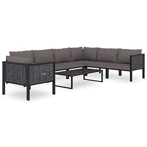 Faroom 8-TLG Lounge Set Alu mit Auflagen Lounge Möbel Outdoor Stahl Gartenlounge Set Terassenmöbel außen Loungemöbel Terrasse Gartenmöbel Set Aluminium Balkonmöbel von Faroom
