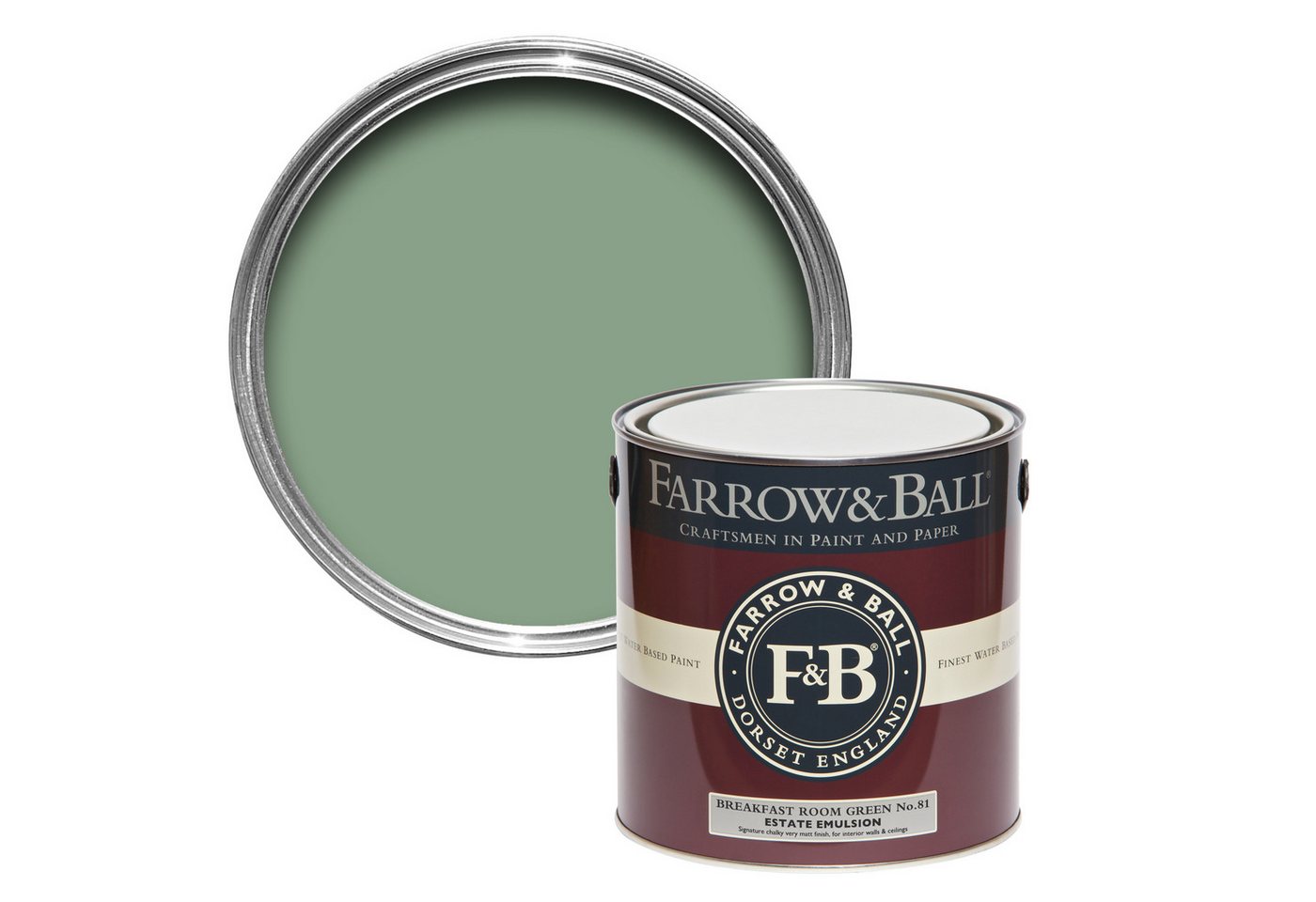 Farrow and Ball Wandfarbe Farrow and Ball - Breakfast Room Green 81 Farrow and Ball Wandfarbe Farrow and Ball - Breakfast Room Green 81 von Farrow and Ball