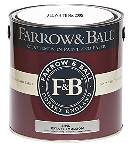 Farrow & Ball Estate Emulsion Farbe 2.5 Liter All White 2005 Matt von Farrow & Ball