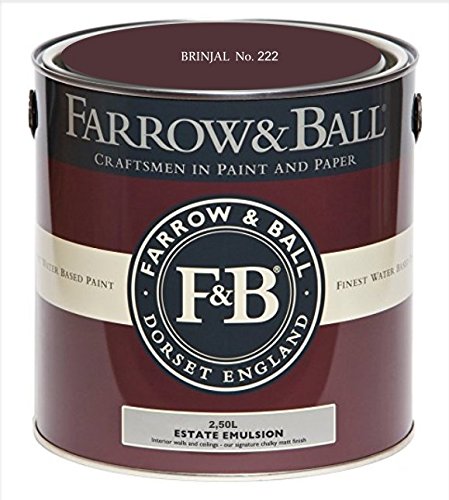 Farrow & Ball Estate Emulsion Farbe 2.5 Liter Brinjal 222 Matt von Farrow & Ball