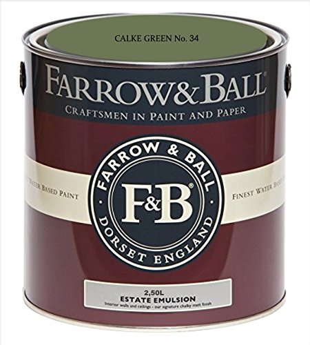 Farrow & Ball Estate Emulsion Farbe 2.5 Liter Calke Green 34 Matt von Farrow & Ball