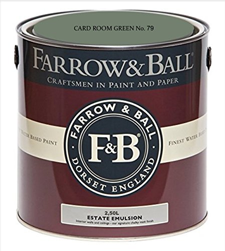 Farrow & Ball Estate Emulsion Farbe 2.5 Liter Card Room Green 79 Matt von Farrow & Ball