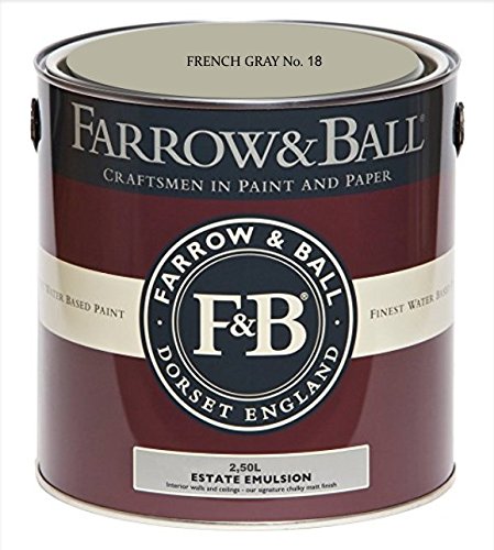 Farrow & Ball Estate Emulsion Farbe 2.5 Liter French Gray 18 Matt von Farrow & Ball