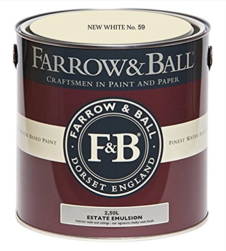 Farrow & Ball Estate Emulsion Farbe 2.5 Liter New White 59 Matt von Farrow & Ball