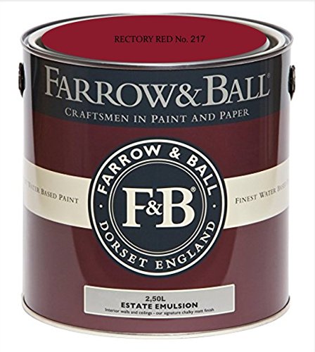 Farrow & Ball Estate Emulsion Farbe 2.5 Liter Rectory Red 217 Matt von Farrow & Ball