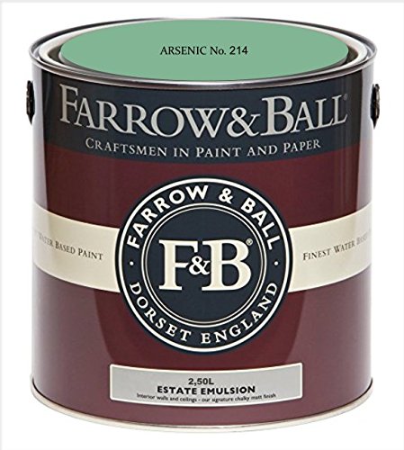 Farrow & Ball Estate Emulsion Farbe 2.5 Liter Arsenic 214 Matt von Farrow & Ball