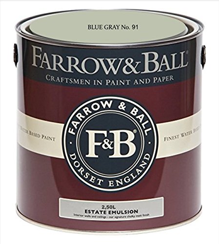 Farrow & Ball Estate Emulsion Farbe 2.5 Liter Blue Gray 91 Matt von Farrow & Ball