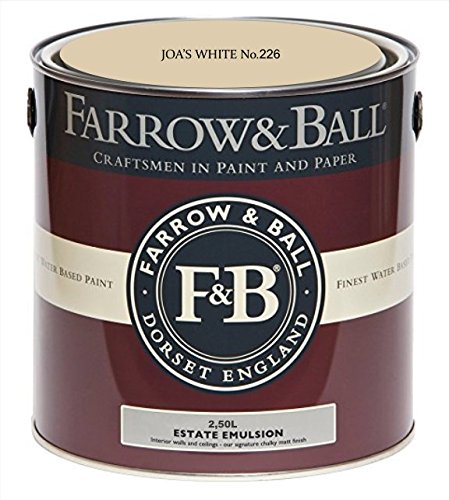 Farrow & Ball Estate Emulsion Farbe 2.5 Liter Joa's White 226 Matt von Farrow & Ball