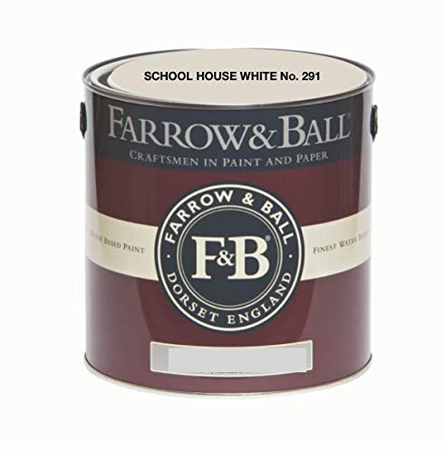 NEW Farrow & Ball Estate Emulsion 2,5 Liter - SCHOOL HOUSE WHITE No. 291 von Farrow & Ball