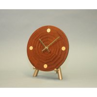 Band Sapele Sunburst Furnier Holz Wanduhr 9 Zoll Im Durchmesser Genannt Die Web Ii von FarthingWoodwork