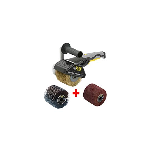 FARTOOLS Pack 615127: Renovator REX120C + Nylonb�rste und -b�nder - Spezialholz, Metall und Stein - Flache oder komplexe Oberfl�chen von Fartools