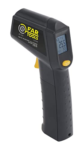 Fartools Infrarot-Thermometer IRT 530 mit Laservisier, Messung von -40°C bis 530°C, Celsius und Farenheit, digitales LCD-Display mit Hintergrundbeleuchtung von Fartools