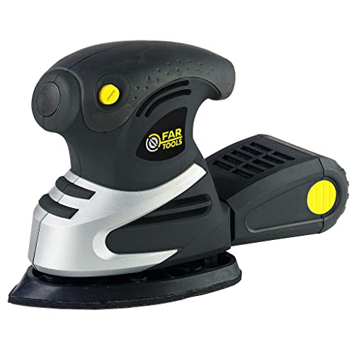Fartools MS 220 Schwingschleifer Delta, 200 W, Länge Schleiffläche 140 mm, Breite Schleiffläche 80 mm, Drehgeschwindigkeit 15.000 U/min von Fartools