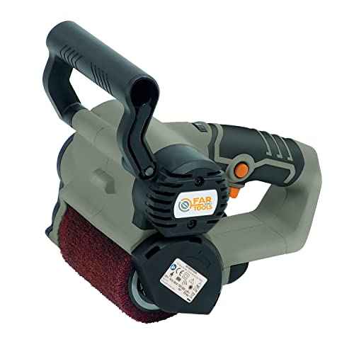 Fartools One REX ONE 80 Kompakter Pflegemittel, 420 W, Bürste aus Kunstfaser, 80 mm/L100 mm, 1500 – 3600 U/min, viele anpassbare Bürsten, Beizen mittlerer Flächen, Taupe von Fartools