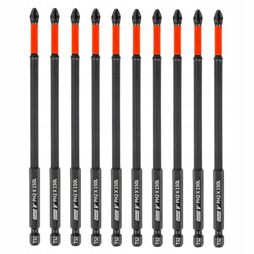 Farys Magnetische Schrauberbits PH2 150 mm 10 Stück Bit Set Schraubendreher Einsätze S2 Stahl Werkzeug Farys Magnetische Schrauberbits PH2 150 mm 10 Stück Bit Set Schraubendreher Einsätze S2 Stahl Werkzeug von Farys