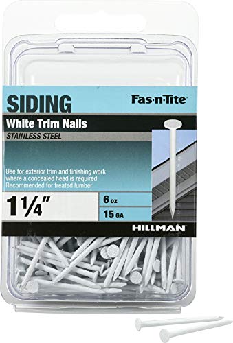 Hillman gurthalteband 461819 weiß Edelstahl Nail, 6 oz/3,2 x 38,1 cm von Fas-n-Tite