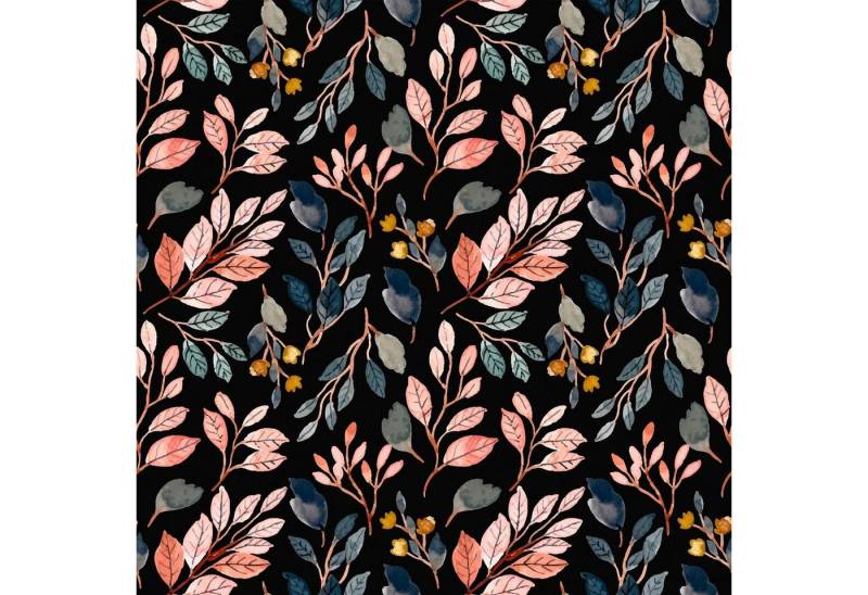 Fasana Papierserviette 20 Servietten Dark Floral Pattern 33x33cm, (20 St) von Fasana