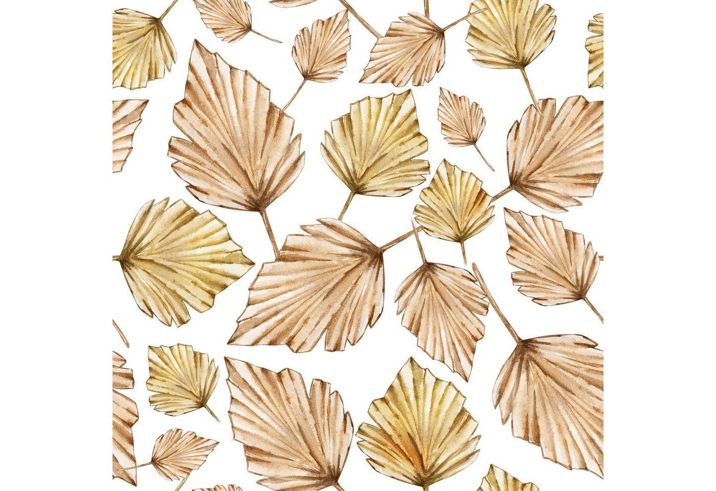 Fasana Papierserviette 20 Servietten Elegant Leaves 33x33cm, (20 St) von Fasana