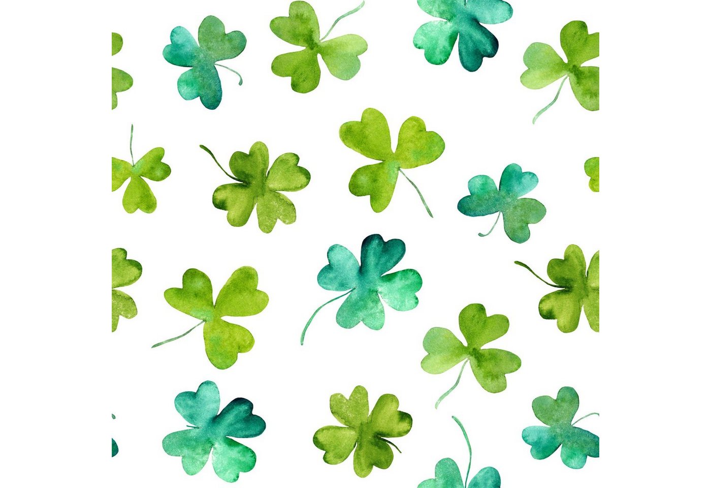 Fasana Papierserviette 20 Servietten Good Luck Shamrocks 33x33cm, (20 St) von Fasana