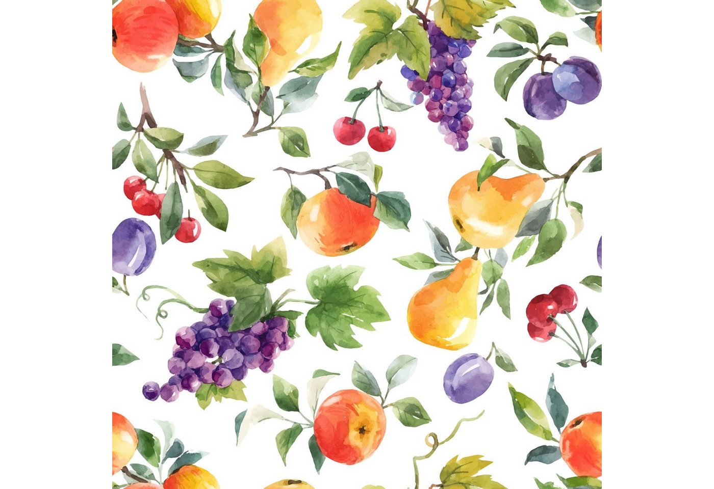 Fasana Papierserviette 20 Servietten Sweet Fruits 33x33cm, (20 St) von Fasana