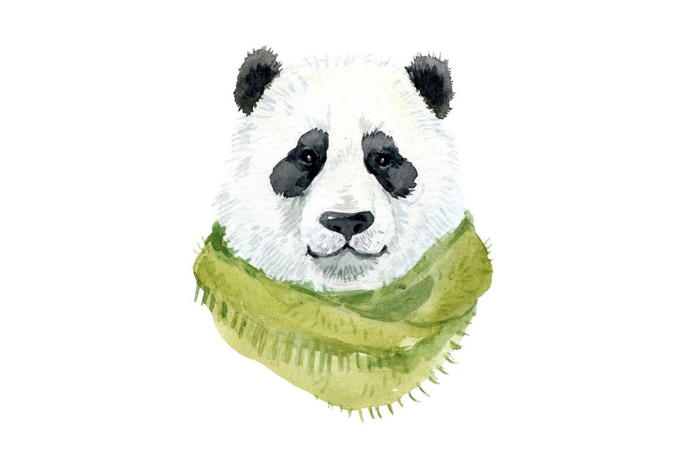 Fasana Papierserviette 20 Servietten Winter Panda Bear 33x33cm, (20 St) von Fasana