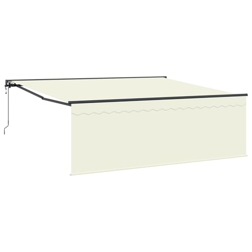 Automatische Einziehbare Markise Creme 350x250 cm, Außenmarkise Gelenkarmmarkise für Wohnmobil Hauseingang Terrasse Eingangsbereich Café3330206 von Fasba