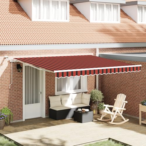 Automatische einziehbare Markise Anthrazit 350x250 cm, Außenmarkise Gelenkarmmarkise für Wohnmobil Hauseingang Terrasse Eingangsbereich Café3330220 Automatische einziehbare Markise Anthrazit 350x250 cm, Außenmarkise Gelenkarmmarkise für Wohnmobil Hauseingang Terrasse Eingangsbereich Café3330220 von Fasba