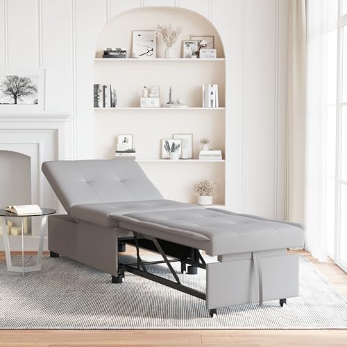 Fasba 3-in-1 Schlafsofa in Wolkengrau, Tagesbett Multifunktionsbett für Wohnzimmer Homeoffice Gästebereich von Fasba
