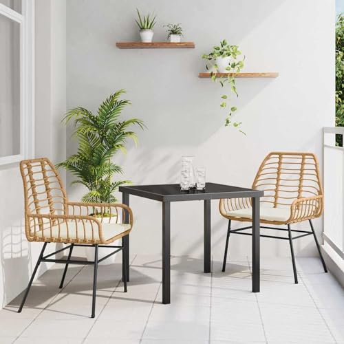 Fasba 3-teiliges Garten-ESS-Set mit Kissen Braun Poly Rattan, Gartengarnitur Sitzgarnitur Loungemöbel Set for Loungebereich Terrasse Hotel3380862 Fasba 3-teiliges Garten-ESS-Set mit Kissen Braun Poly Rattan, Gartengarnitur Sitzgarnitur Loungemöbel Set for Loungebereich Terrasse Hotel3380862 von Fasba