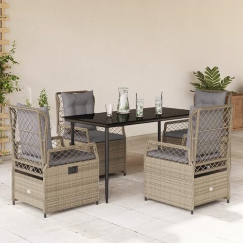 Fasba 5-TLG. Garten Essgruppe, Balkonset, Sitzgruppe, Gartenstuhl und Tisch Set, Gartenmöbel, Terrassenmöbel, mit Kissen Beige Poly Rattan Fasba 5-TLG. Garten Essgruppe, Balkonset, Sitzgruppe, Gartenstuhl und Tisch Set, Gartenmöbel, Terrassenmöbel, mit Kissen Beige Poly Rattan von Fasba