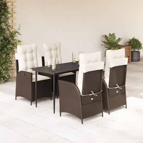 Fasba 5-TLG. Garten-Essgruppe mit Kissen Braun Poly Rattan, Gartengarnitur Sitzgarnitur Loungemöbel Set for Loungebereich Terrasse Hotel3213197 Fasba 5-TLG. Garten-Essgruppe mit Kissen Braun Poly Rattan, Gartengarnitur Sitzgarnitur Loungemöbel Set for Loungebereich Terrasse Hotel3213197 von Fasba