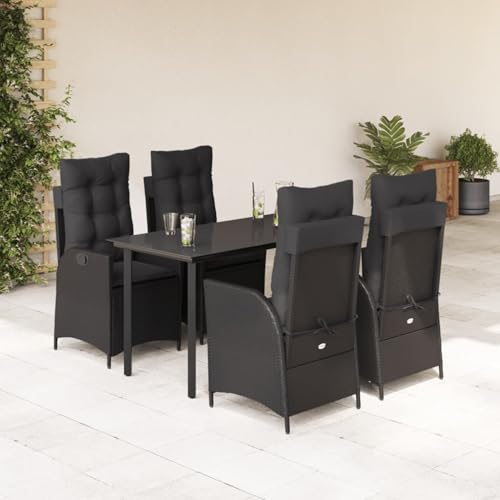 Fasba 5-TLG. Garten-Essgruppe mit Kissen Schwarz Poly Rattan, Gartengarnitur Sitzgarnitur Loungemöbel Set for Loungebereich Terrasse Hotel3213187 Fasba 5-TLG. Garten-Essgruppe mit Kissen Schwarz Poly Rattan, Gartengarnitur Sitzgarnitur Loungemöbel Set for Loungebereich Terrasse Hotel3213187 von Fasba