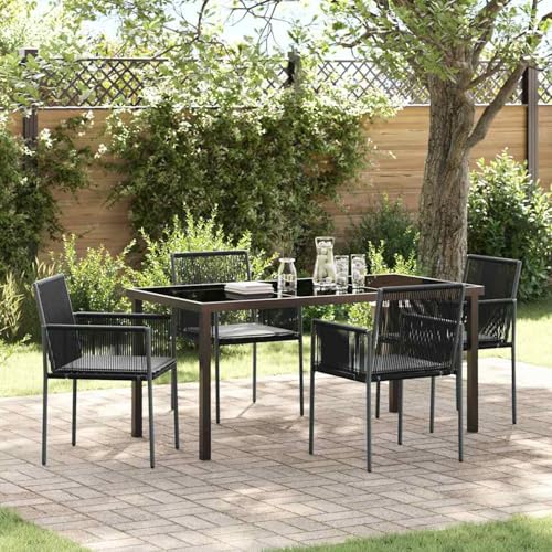 Fasba 5-teilige Garten-Essgruppe mit Kissen Schwarz Poly-Rattan, Gartengarnitur Sitzgarnitur Loungemöbel Set for Loungebereich Terrasse Hotel3379110 Fasba 5-teilige Garten-Essgruppe mit Kissen Schwarz Poly-Rattan, Gartengarnitur Sitzgarnitur Loungemöbel Set for Loungebereich Terrasse Hotel3379110 von Fasba