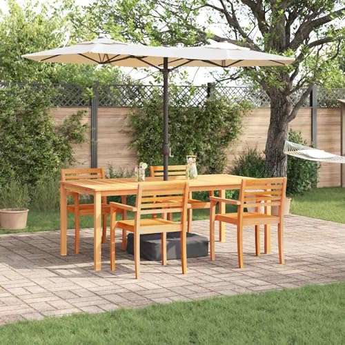 Fasba 7-teiliges Gartentisch-Set aus massivem Holz-Akazie, Gartengarnitur Sitzgarnitur Loungemöbel Set for Loungebereich Terrasse Hotel3375667 von Fasba