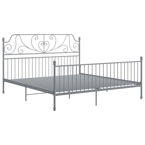 Fasba Bettgestell Grau Metall 200x200 cm, Doppelbett/Einzelbetten Bettrahmen für Wohnheim Schlafzimmer Gästezimmer324861 Fasba Bettgestell Grau Metall 200x200 cm, Doppelbett/Einzelbetten Bettrahmen für Wohnheim Schlafzimmer Gästezimmer324861 von Fasba