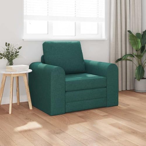 Fasba Boden Schlafsofa 2-in-1 Dunkelgrün 98x71x83 cm Stoff, Schlafsofa Gästesofa Bettsofa für Wohnzimmer Schlafzimmer Heimkino4106659 von Fasba
