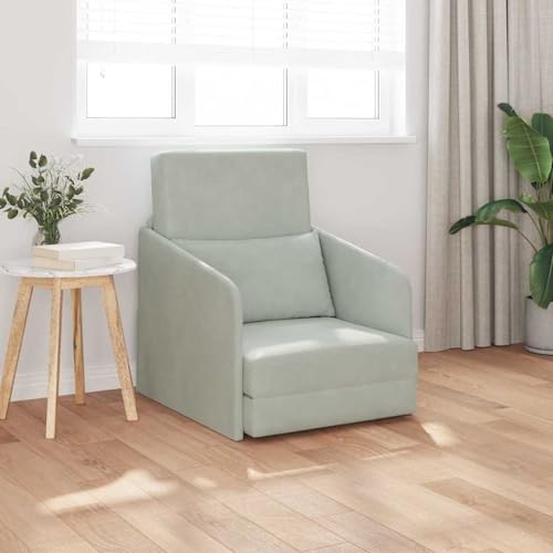Fasba Boden Schlafsofa 2-in-1 Hellgrau 65x80x83 cm Velvet, Schlafsofa Gästesofa Bettsofa für Wohnzimmer Schlafzimmer Heimkino4106648 Fasba Boden Schlafsofa 2-in-1 Hellgrau 65x80x83 cm Velvet, Schlafsofa Gästesofa Bettsofa für Wohnzimmer Schlafzimmer Heimkino4106648 von Fasba