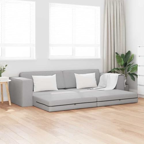 Fasba Boden-Schlafsofa 2-in-1 Wolkengrau 245x150x60.5 cm Stoff, Schlafsofa Gästesofa Bettsofa für Wohnzimmer Schlafzimmer Heimkino4106724 Fasba Boden-Schlafsofa 2-in-1 Wolkengrau 245x150x60.5 cm Stoff, Schlafsofa Gästesofa Bettsofa für Wohnzimmer Schlafzimmer Heimkino4106724 von Fasba