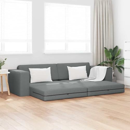 Fasba Boden-Sofa-Bett 2-in-1 Dunkelgrau 245x150x60.5 cm Stoff, Schlafsofa Gästesofa Bettsofa für Wohnzimmer Schlafzimmer Heimkino4106716 Fasba Boden-Sofa-Bett 2-in-1 Dunkelgrau 245x150x60.5 cm Stoff, Schlafsofa Gästesofa Bettsofa für Wohnzimmer Schlafzimmer Heimkino4106716 von Fasba