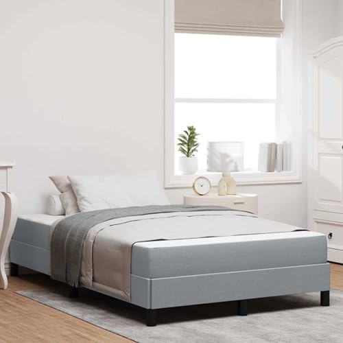 Fasba Boxspringbett Sonstiges Hellgrau 120 x 200 cm Stoff, Modernes Gästebett Doppelbett Einzelbett für Stilvoll Moderne Wohnungen Schlafzimmer Gästehaus von Fasba