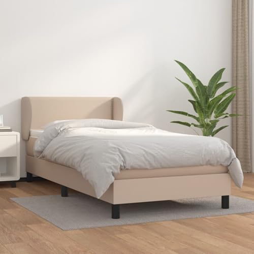 Fasba Boxspringbett mit Matratze Cappuccino-Braun 80x200cm Kunstleder, Modernes Gästebett für Stilvoll Moderne Wohnungen Schlafzimmer Gästehaus Fasba Boxspringbett mit Matratze Cappuccino-Braun 80x200cm Kunstleder, Modernes Gästebett für Stilvoll Moderne Wohnungen Schlafzimmer Gästehaus von Fasba