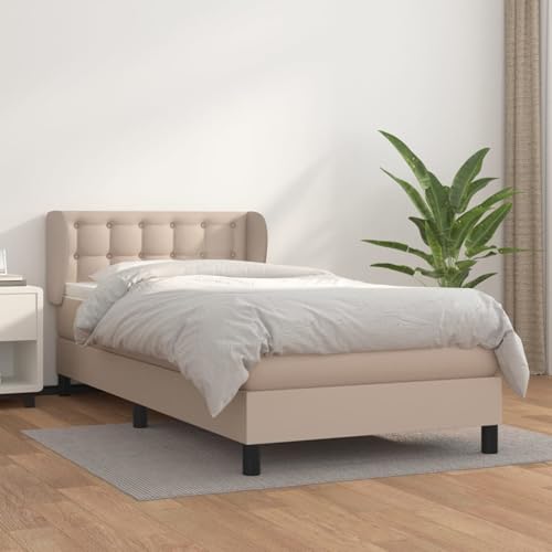 Fasba Boxspringbett mit Matratze Cappuccino-Braun 90x200cm Kunstleder, Modernes Gästebett für Stilvoll Moderne Wohnungen Schlafzimmer Gästehaus Fasba Boxspringbett mit Matratze Cappuccino-Braun 90x200cm Kunstleder, Modernes Gästebett für Stilvoll Moderne Wohnungen Schlafzimmer Gästehaus von Fasba