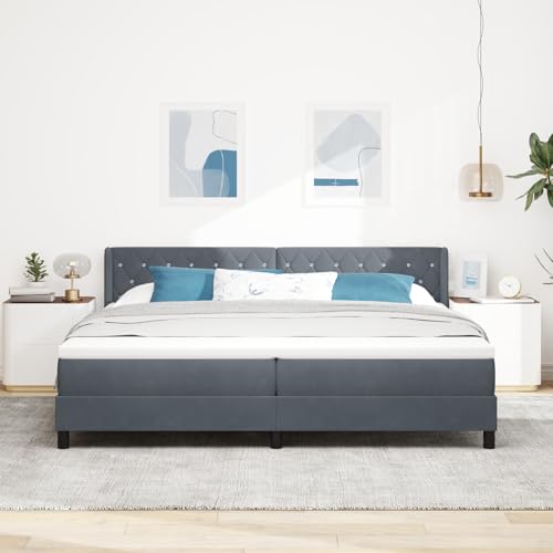Fasba Boxspringbett mit Matratze Dunkelgrau 200x200 cm Samt, Modernes Bett Elegantes Polsterbett für Schlafzimmer Gästezimmer Apartments Gästebett3341433 Fasba Boxspringbett mit Matratze Dunkelgrau 200x200 cm Samt, Modernes Bett Elegantes Polsterbett für Schlafzimmer Gästezimmer Apartments Gästebett3341433 von Fasba
