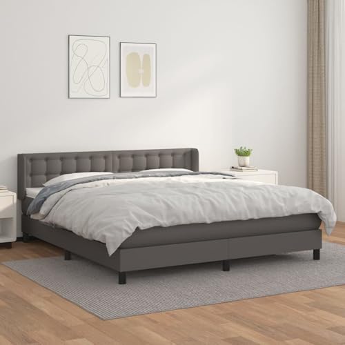 Fasba Boxspringbett mit Matratze Grau 160x200 cm Kunstleder, Modernes Bett Elegantes Polsterbett für Schlafzimmer Gästezimmer Apartments Gästebett3130791 Fasba Boxspringbett mit Matratze Grau 160x200 cm Kunstleder, Modernes Bett Elegantes Polsterbett für Schlafzimmer Gästezimmer Apartments Gästebett3130791 von Fasba