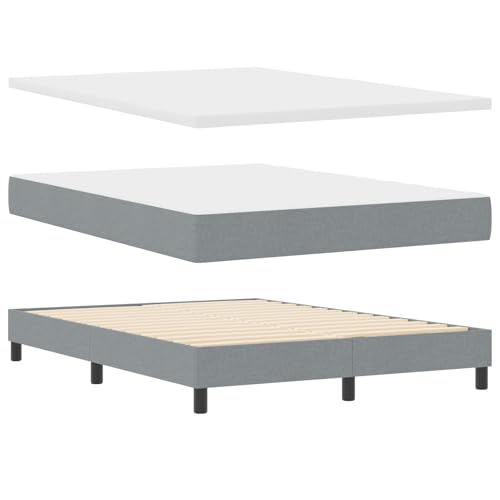 Fasba Boxspringbett mit Matratze Hellgrau 140x190 cm Stoff, Modernes Bett Elegantes Polsterbett für Schlafzimmer Gästezimmer Apartments Gästebett3340080 Fasba Boxspringbett mit Matratze Hellgrau 140x190 cm Stoff, Modernes Bett Elegantes Polsterbett für Schlafzimmer Gästezimmer Apartments Gästebett3340080 von Fasba