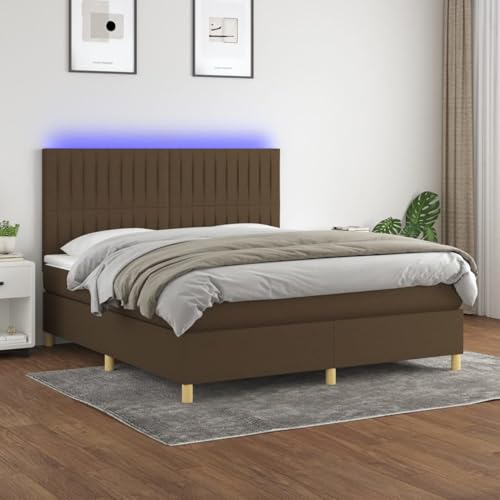 Fasba Boxspringbett mit Matratze & LED Dunkelbraun 180x200 cm Stoff, Modernes Bett Elegantes Polsterbett für Schlafzimmer Gästezimmer Apartments Gästebett3135616 Fasba Boxspringbett mit Matratze & LED Dunkelbraun 180x200 cm Stoff, Modernes Bett Elegantes Polsterbett für Schlafzimmer Gästezimmer Apartments Gästebett3135616 von Fasba