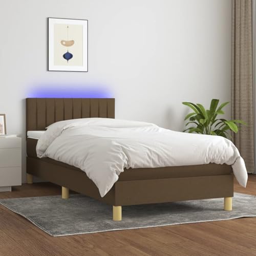 Fasba Boxspringbett mit Matratze & LED Dunkelbraun 90x190 cm Stoff, Modernes Bett Elegantes Polsterbett für Schlafzimmer Gästezimmer Apartments Gästebett3133840 Fasba Boxspringbett mit Matratze & LED Dunkelbraun 90x190 cm Stoff, Modernes Bett Elegantes Polsterbett für Schlafzimmer Gästezimmer Apartments Gästebett3133840 von Fasba