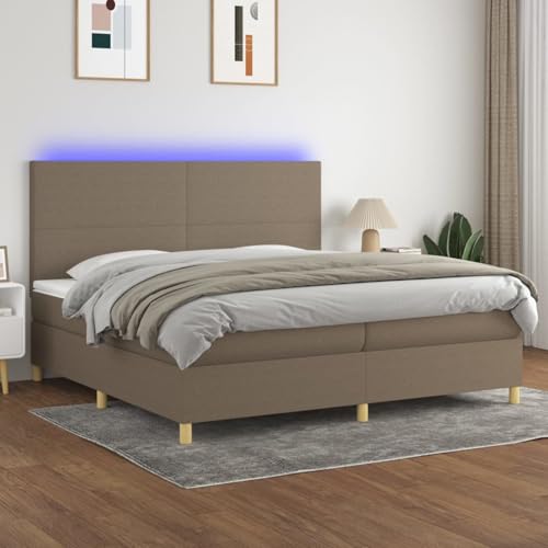 Fasba Boxspringbett mit Matratze & LED Taupe 200x200 cm Stoff, Modernes Bett Elegantes Polsterbett für Schlafzimmer Gästezimmer Apartments Gästebett3135305 Fasba Boxspringbett mit Matratze & LED Taupe 200x200 cm Stoff, Modernes Bett Elegantes Polsterbett für Schlafzimmer Gästezimmer Apartments Gästebett3135305 von Fasba